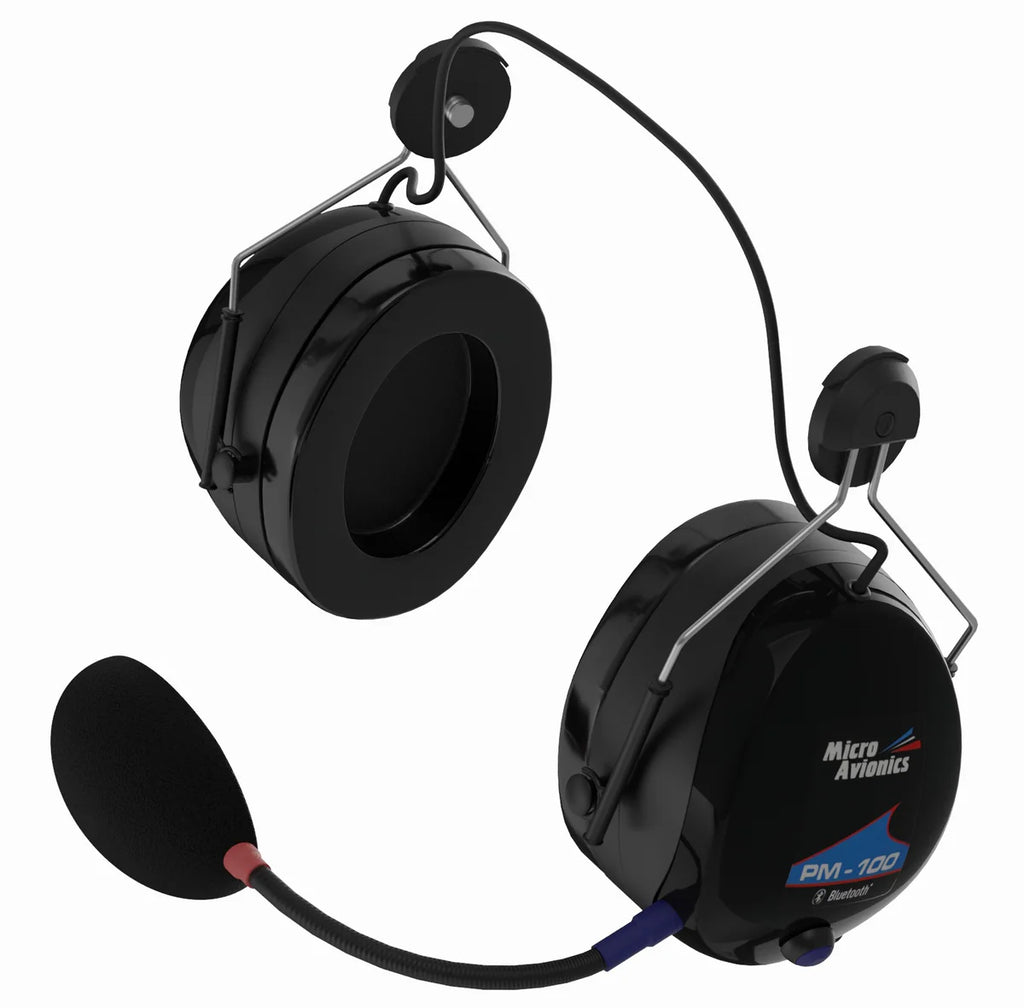 Advanced Bluetooth Stereo Paramotor Headset (no headband)
