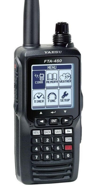 Yaesu FTA-450 airband radio, hand held airband radio